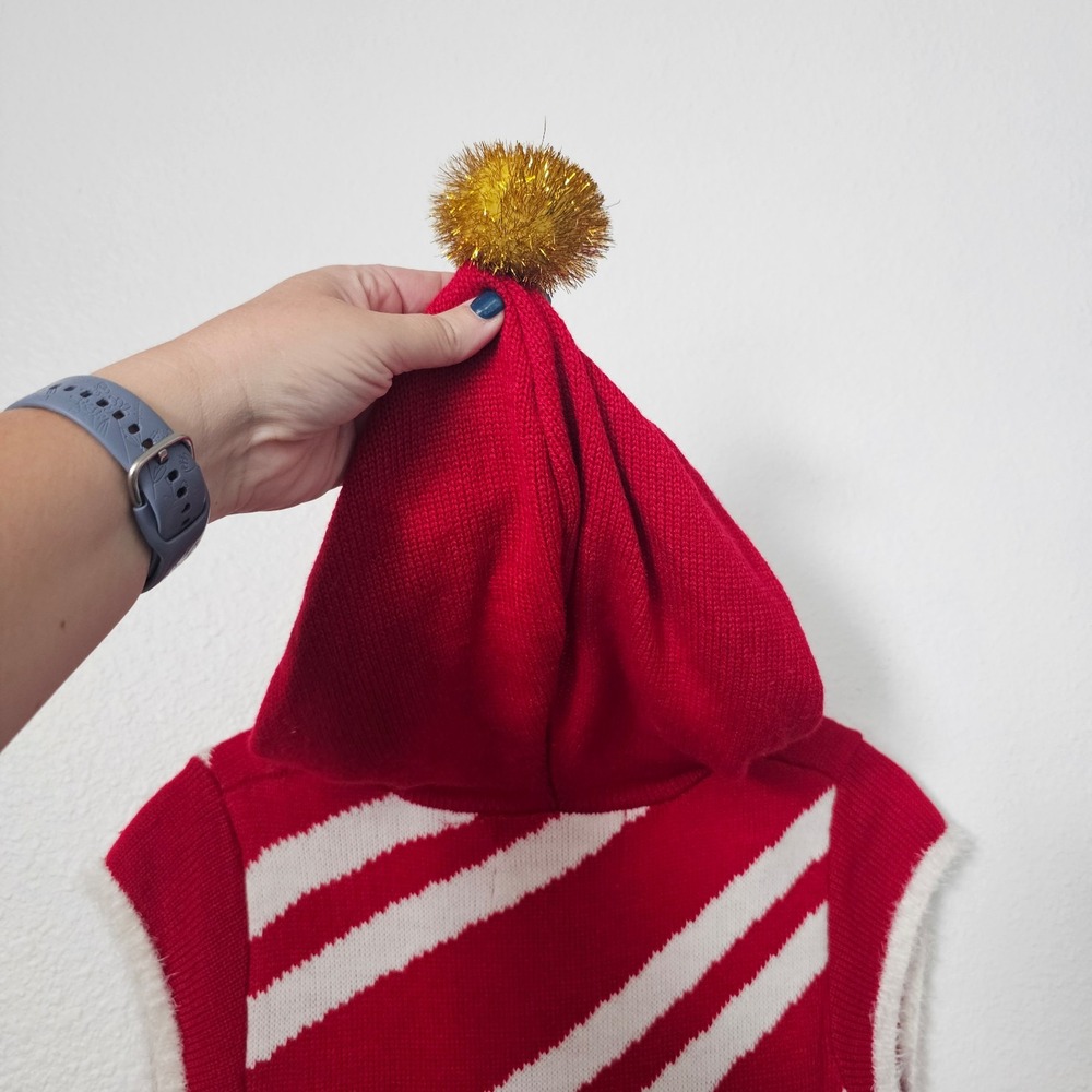 Ugly Christmas Sweater Striped Knee Length Dress Women's Size Medium - Picture 5 of 5